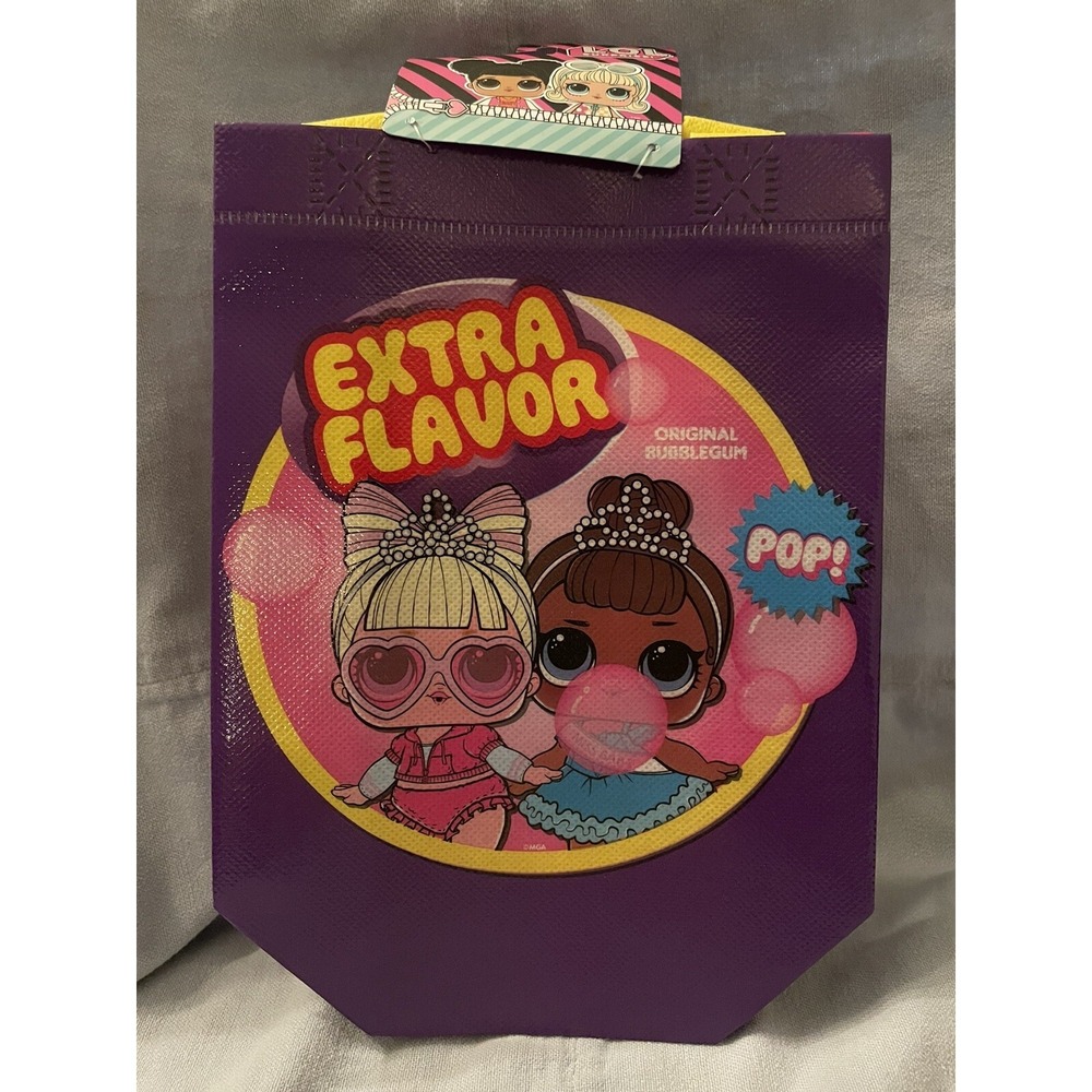 NEW L.O.L. Surprise 2 Pack Mini Reusable Halloween Bags w/ Handles Pink/Purple